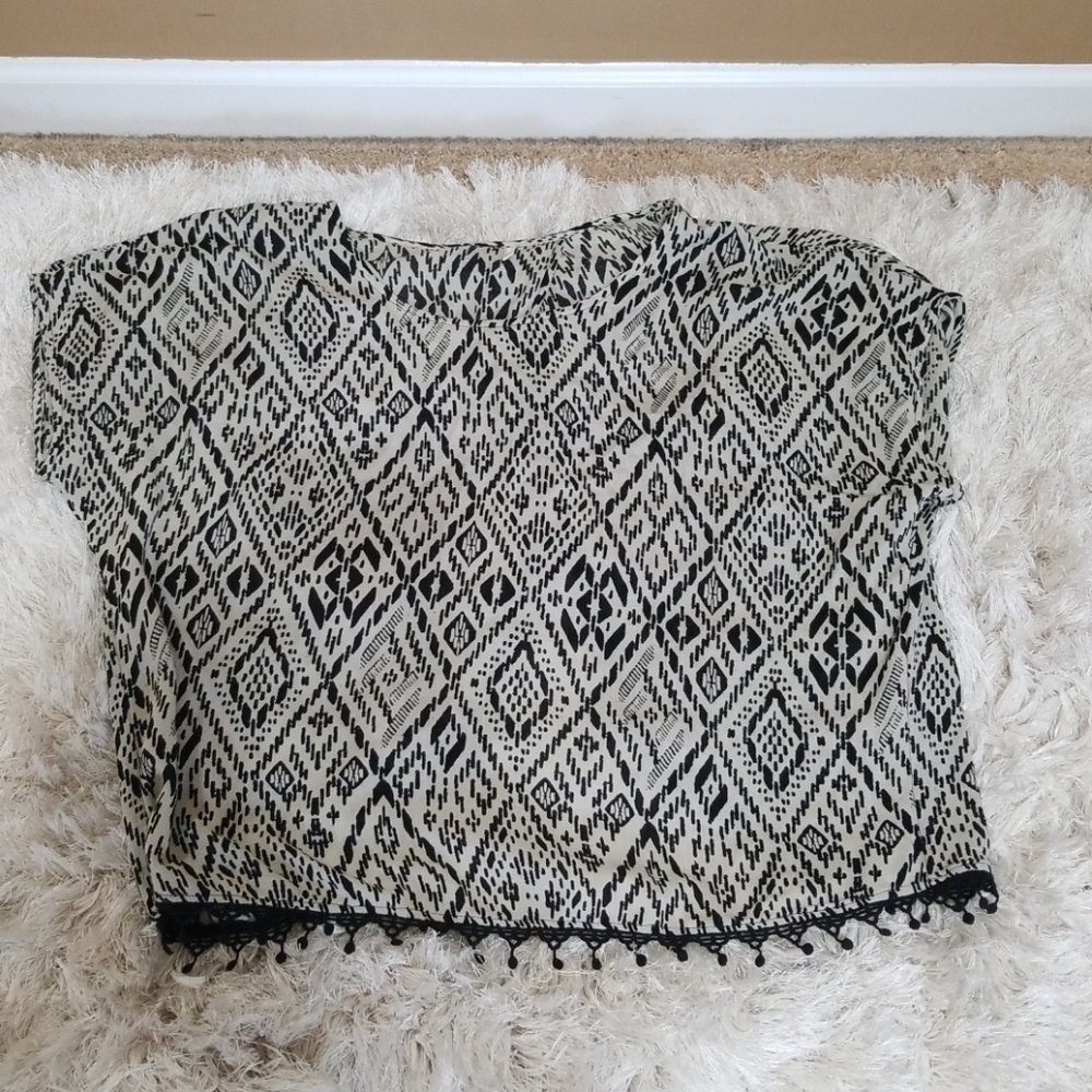 NWOT Stylish Cotton BoHo tee